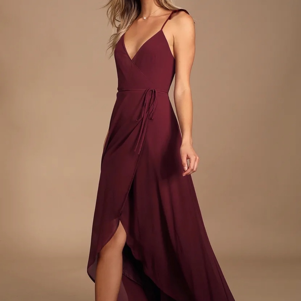 Lulu's Burgundy Maxi Dress